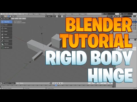 Blender beginner series No. 97 - Rigid Body Hinge and Constraint