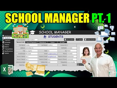 How To Quickly Create Excel Forms As We Add A Complete Teachers Feature School Manager Pt 7