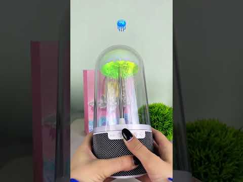 Ночник-колонка Bluetooth медуза, LED RGB подсветка 5 режимов, стерео 10 Вт, портативный светильник-колонка для дома микрофоном - фото 1 - id-p3035669351