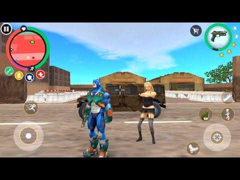 Rope Hero | Rope Hero Like Army Jeep Throw Military Group | Rope Hero Fight Army Tank With Army Man