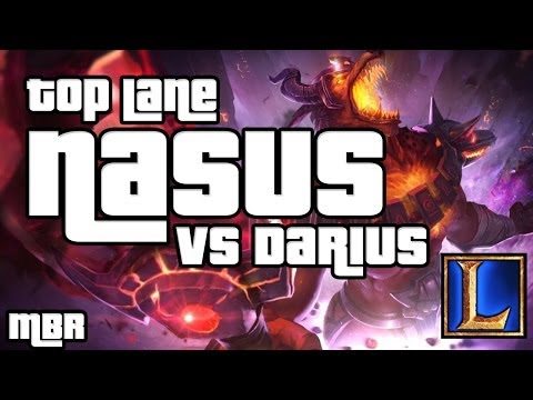Infernal Nasus Vs Darius Top lane - Team Builder Beta - Season 4 League of Legends Gameplay - HD