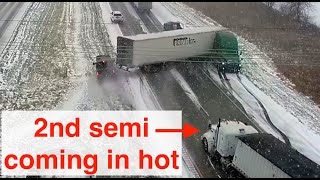 I-35 pile-up caught on camera