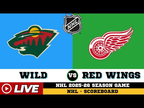 LIVE : Detroit Red Wings Vs Minnesota Wild | NHL 2026 | NHL Live SCOREBOARD | Jan 23 2026