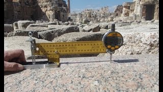 preview picture of video 'Измерение гранитных колонн. Баальбек, храм Юпитера (центральный двор)'