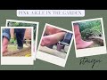 Pink Aigle Boots In The Garden