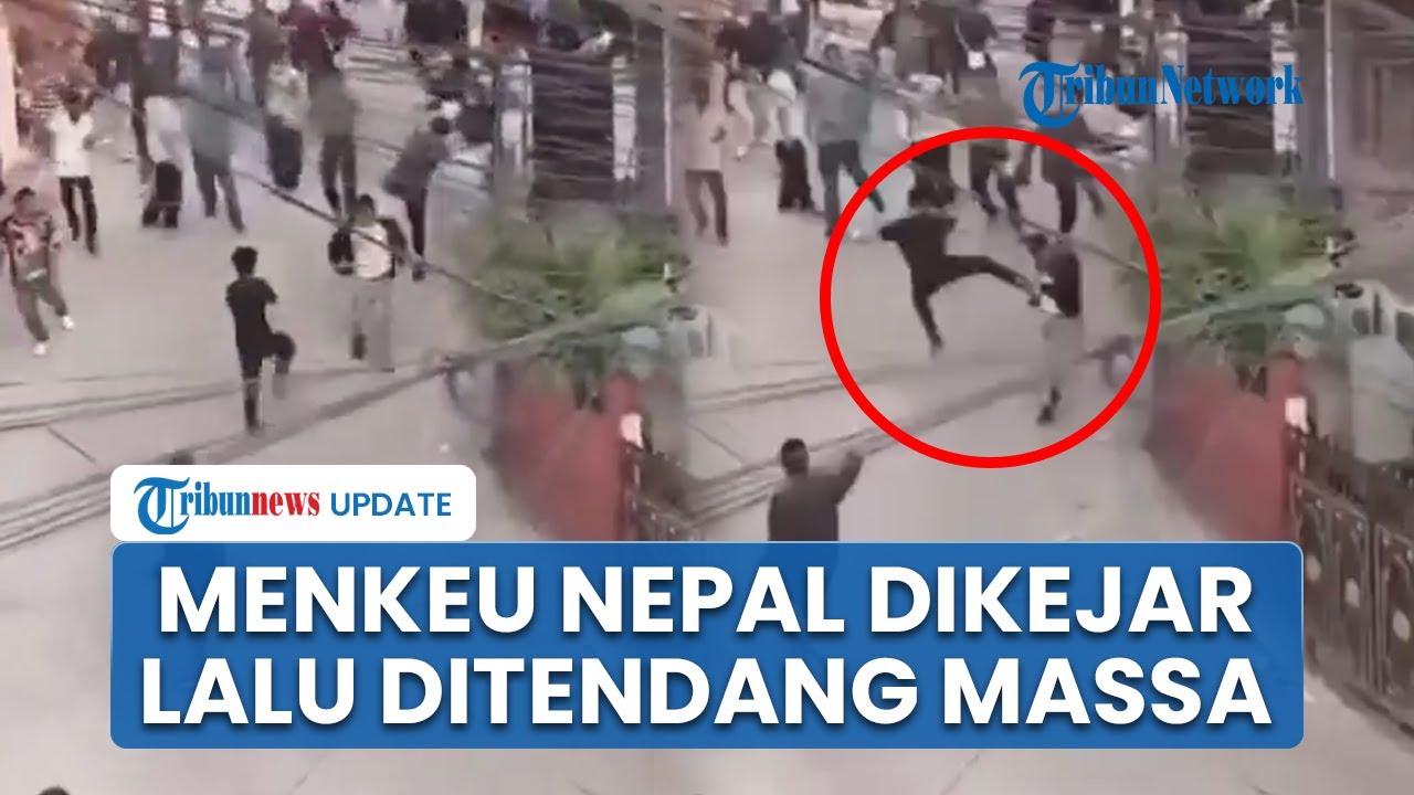 Viral Menteri Keuangan Nepal Dikejar lalu Ditendang Massa saat Demonstrasi di Kathmandu rusuh