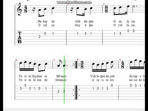 Mustafa Sandal   Neredesin  Nota   Tab