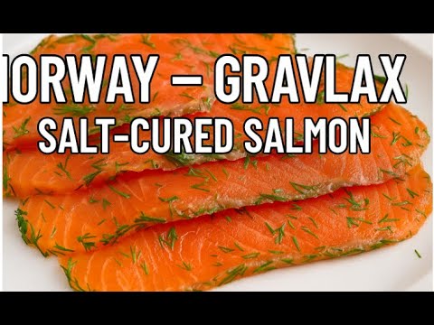 Norway Gravlax – How to Make Traditional Salt Cured Salmon with Dill Authentic Nordic Recipe