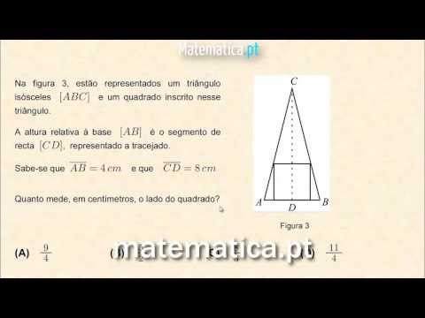 Determinar o Lado de um Quadrado Inscrito num Triângulo Isósceles