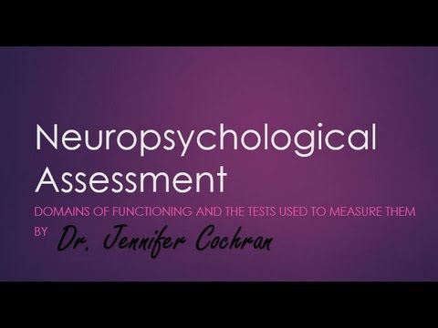 Intro to Neuropsychological Assessment