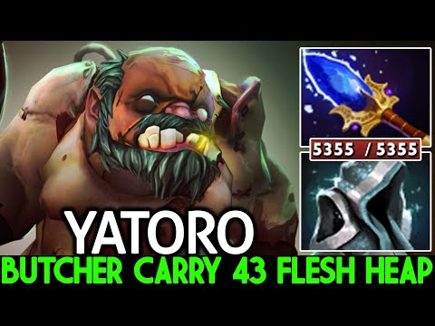 YATORO [Pudge] Super Boss is Here! Butcher Carry 43 Flesh Heap Dota 2