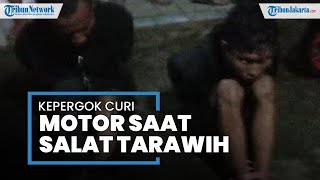 Maling Motor di Ciputat Timur Beraksi Dekat Musala, Jemaah Tarawih Berhamburan dan Tangkap Pelaku