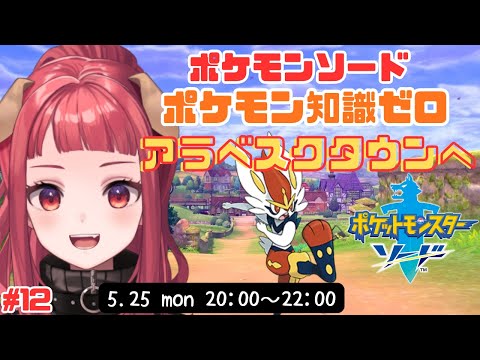 【完全初見】ポケモン知識ゼロでポケモンソード実況!アラベスクタウンへ!#12
