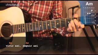 Cómo tocar "Suelta mi Mano" de Sin Bandera en Guitarra (HD) Tutorial - Christianvib