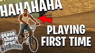 Playing GTA SAN ANDREAS First Time in Life