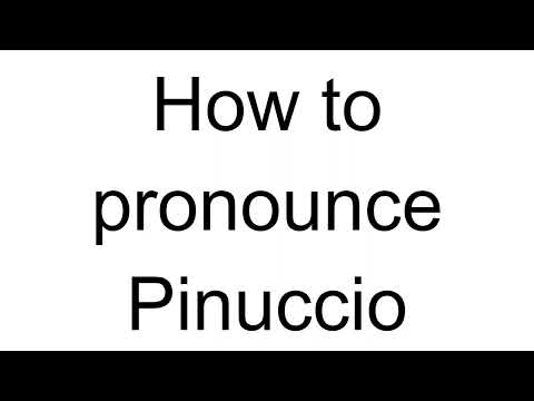 How to Pronounce Pinuccio (Italian)