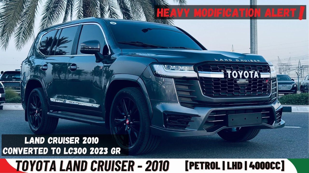 Toyota Land Cruiser MODIFIED TO LC300 2023 (GR SPORT) | PREMIUM LEATHER SEATS | LHD | SUN ROOF | COOL BOX video