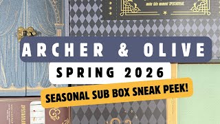 SNEAK PEEK 👀 Archer & Olive Quarterly Subscription Box | March 2026