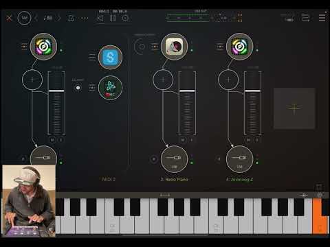 Day 2 - Behind the scenes making the track in AUM with Animoogz ( unedited )