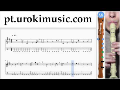Curso de Flauta Doce B. The Chainsmokers & Coldplay - Something Just Like This Tablatura Parte#1