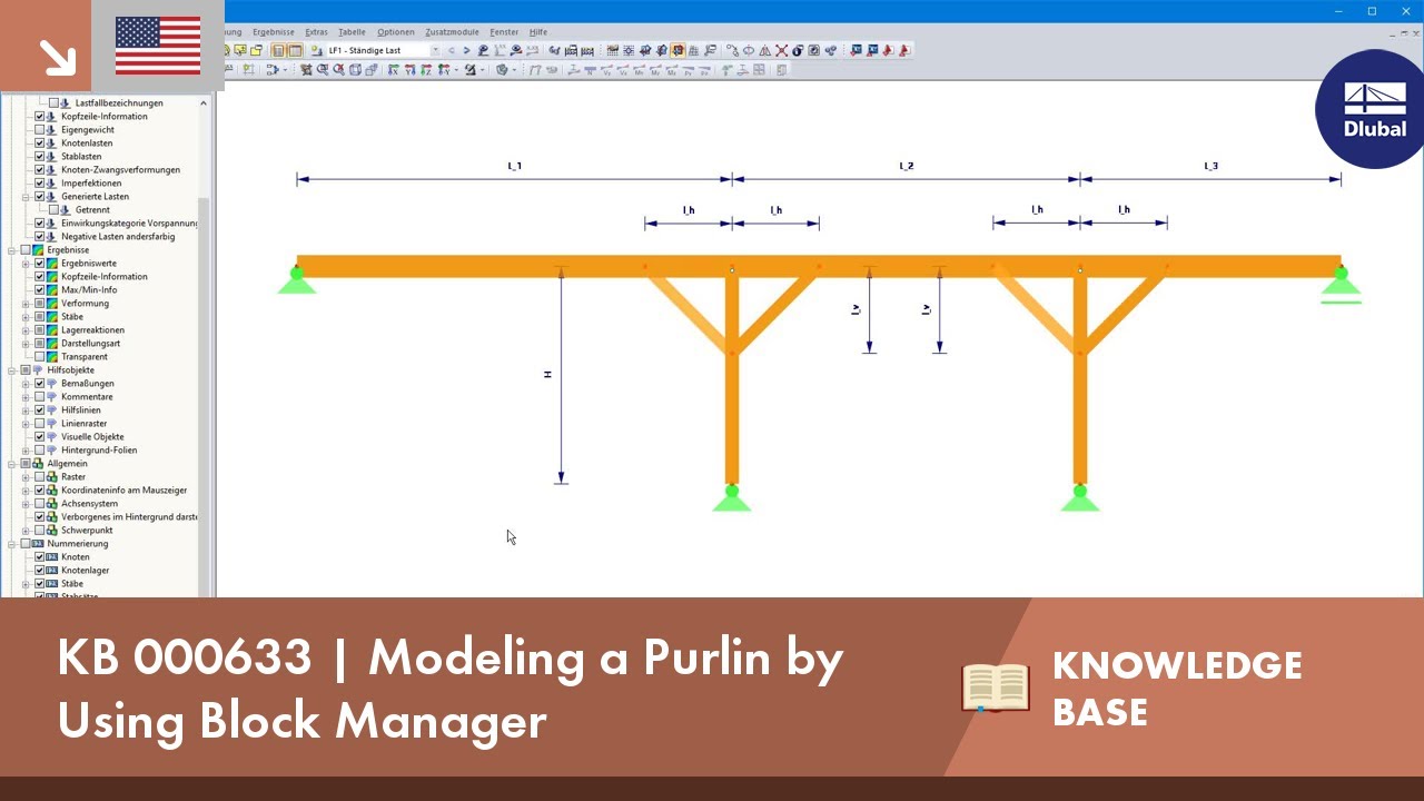 KB 000633 | Modeling Purlin by Using Block Manager