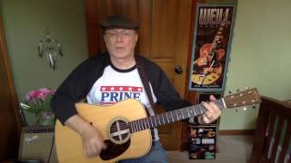 459b -  Spanish Pipedream(Blow Up Your TV)  - John Prine vocal &amp; acoustic guitar cover &amp; chords