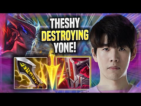 THESHY DESTROYING WITH YONE! - WBG TheShy Plays Yone TOP vs Renekton! | Preseason 2022