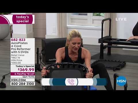 AeroPilates 4Cord Pro Reformer mit 5 DVDs