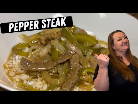 ONE SKILLET PEPPER STEAK...QUICK AND EASY!