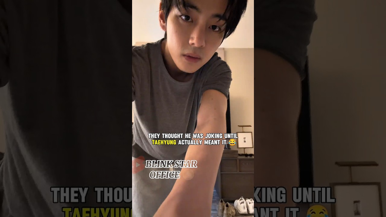 They Thought He Was Joking”… Until TAEHYUNG Actually Meant It 😂 #bts #taehyung #shorts