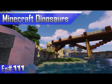 Waterfalls and Bridges | Minecraft Dinosaurs Ep# 111