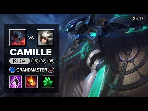 Camille vs Aatrox Top - EUW Grandmaster - Patch 25.17 Season 15