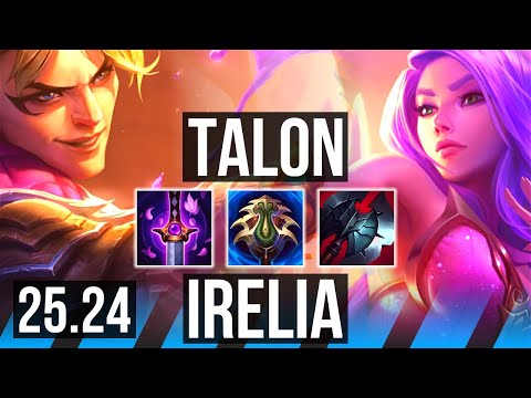 TALON vs IRELIA (MID) | Perfect KDA: 11/0/4 | EUW Master | 25.24