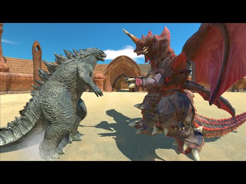Godzilla 2014 VS Destoroyah At Arena - ARBS
