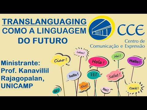 Aula inaugural do CCE-UFSC, com o Prof. Kanavillil Rajagopalan (Rajan), da Unicamp