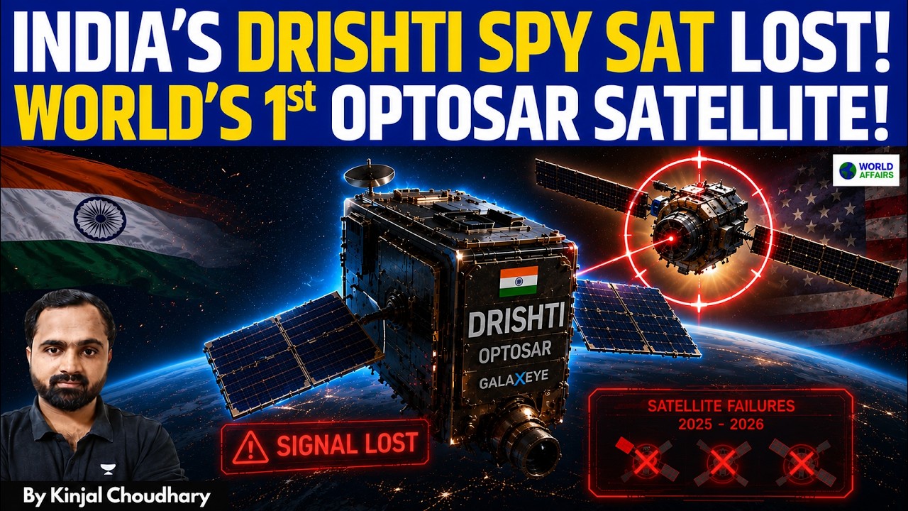 India's Drishti Spy Sat Lost - World's First OPTOSAR Mission Fails! Sabotage Or Solar Storm? Kinjal