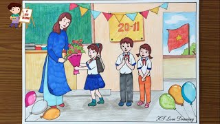 Xem Ngay: 【1️⃣】 Cách vẽ tranh 20/11 đơn giản đẹp nhất mừng ngày Nhà Giáo Việt Nam