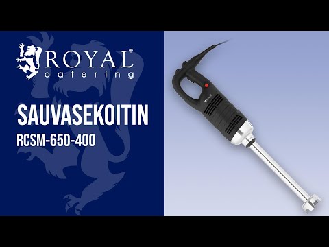 video - Sauvasekoitin - 650 W - Royal Catering - 400 mm - 8 000 - 18 000 r/min