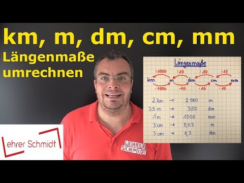 km - m - dm - cm - mm | Units of measurement - converting lengths - explained simply | Lehrerschmidt