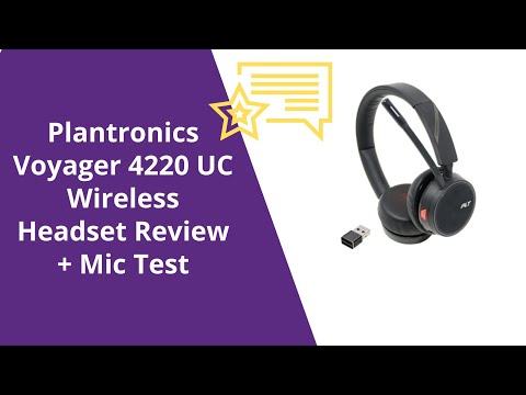 Plantronics Voyager 4220 UC Wireless Headset Review + Mic Test