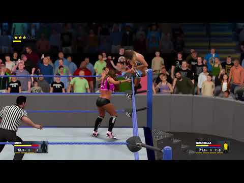 WWE 2K17 Universe Mode Emma vs. Nikki Bella SmackDown Live After SummerSlam