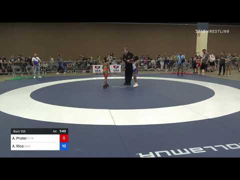 65 Lbs Rr Rnd 1 - Anaya Prater, A-Train Performance Womens Wrestling Club Vs Azyah Rice, Inland El