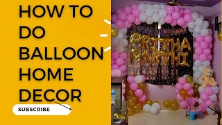 How to make Balloon 🎈 Arch Decoration at home | @guruartevents   