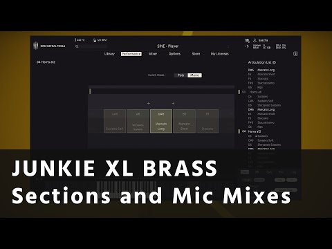 Tom Holkenborg's Brass: Walkthrough 1–overview, Sections, Mic Mixes