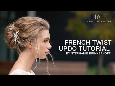 French Twist Updo Tutorial by Stephanie Brinkerhoff |...