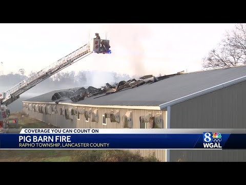 Fire damages pig barn in Rapho Township