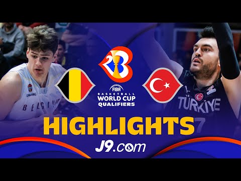 🇧🇪 Belgium vs 🇹🇷 Turkey | J9 Basketball Highlights - #FIBAWC 2023 Qualifiers