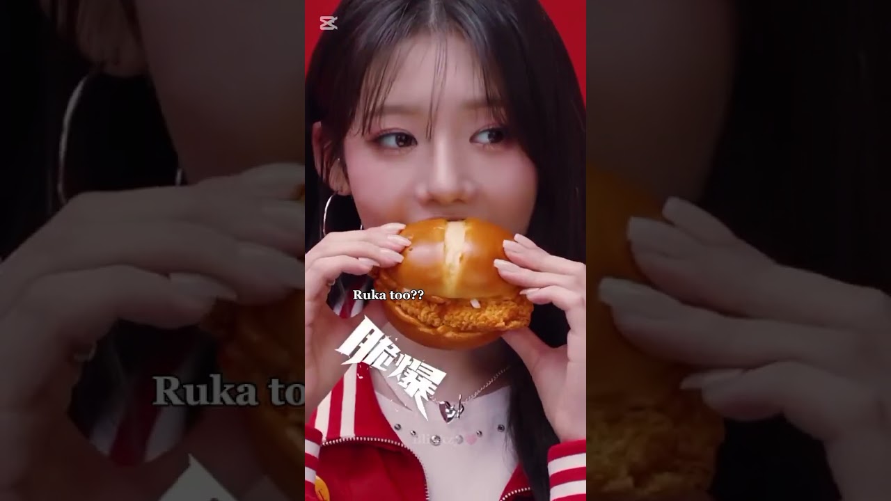 Did they really bite it or not??? (video: Pinterest)#babymonster#kpop#imback