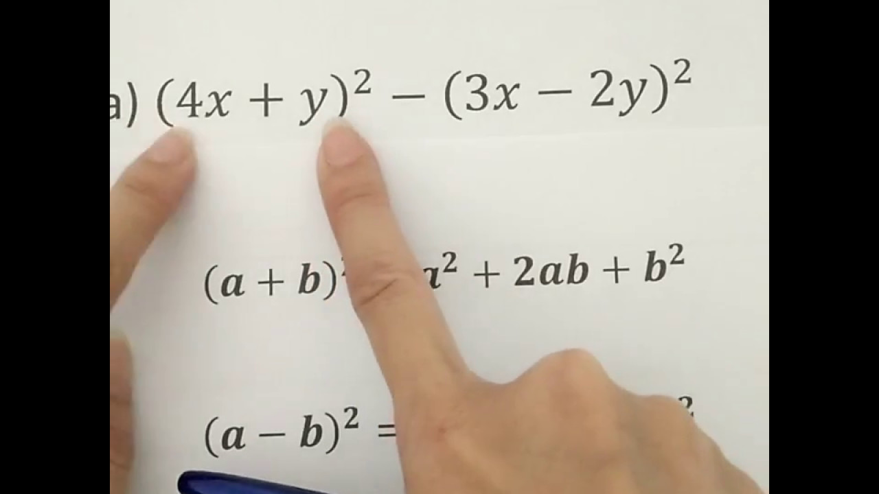 Maths igcse gcse edexcel factoring using formula (a+b)^2, (a-b)^2, a^2 - b^2