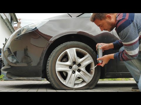 Reifenpanne ohne Radwechsel - Test Reifendichtmittel/Reifenspray!